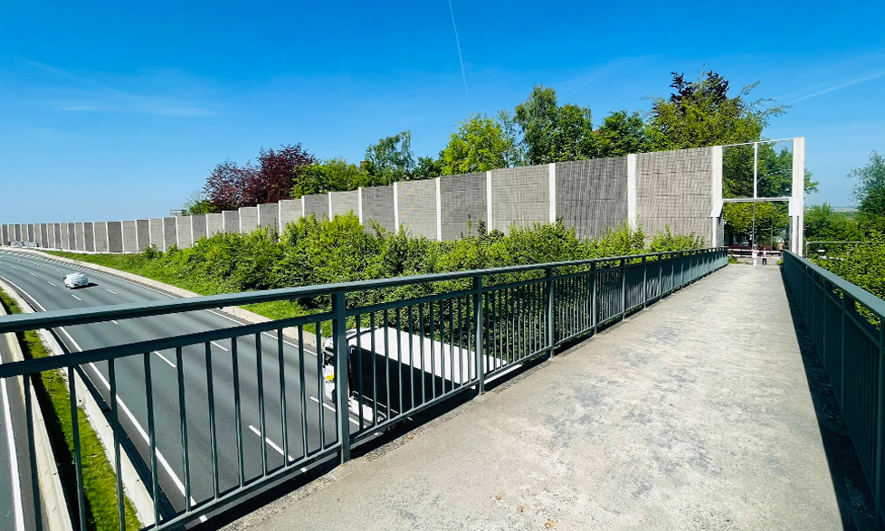 LSW Erkrather Straße Autobahnseite