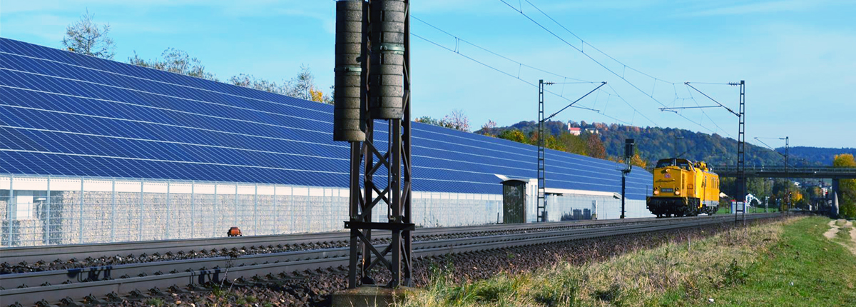  Photovoltaische Lärmschutzwand