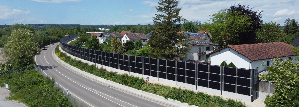  Photovoltaische Lärmschutzwand